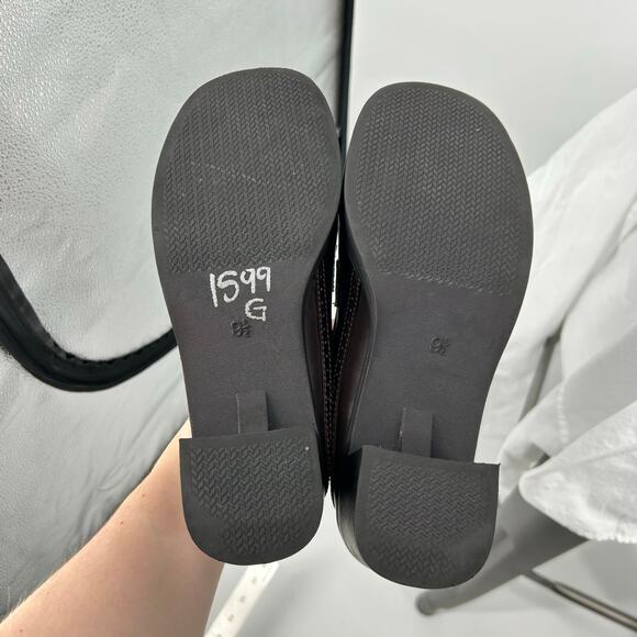 VTG y2k Women's Brown MUDD Kapfer Penny Loafer Chunky Platform Block Heels 9.5M - Picture 8 of 8